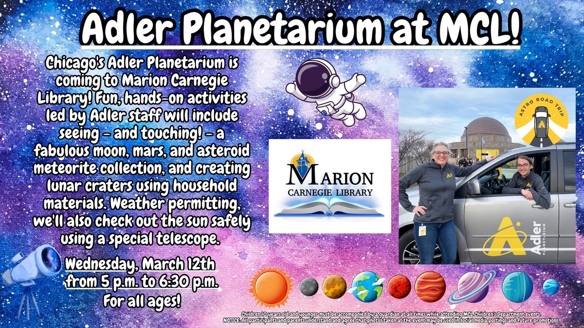 Adler Planetarium at MCL