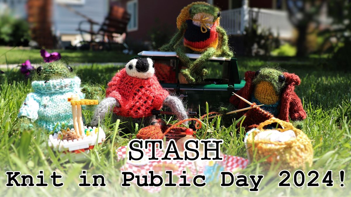 STASH Knit in Public Day 2024!