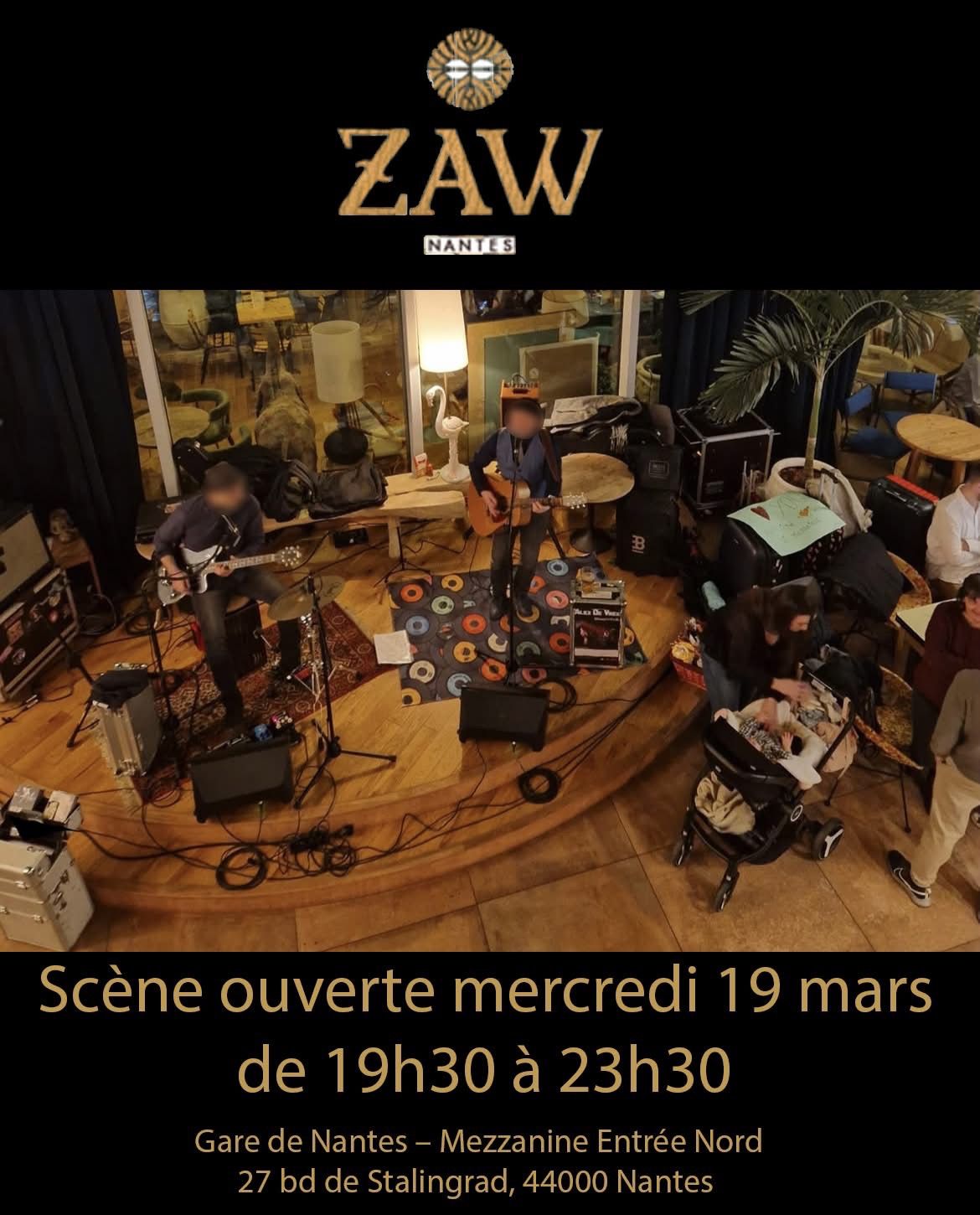 Sc\u00e8ne ouverte du Zaw