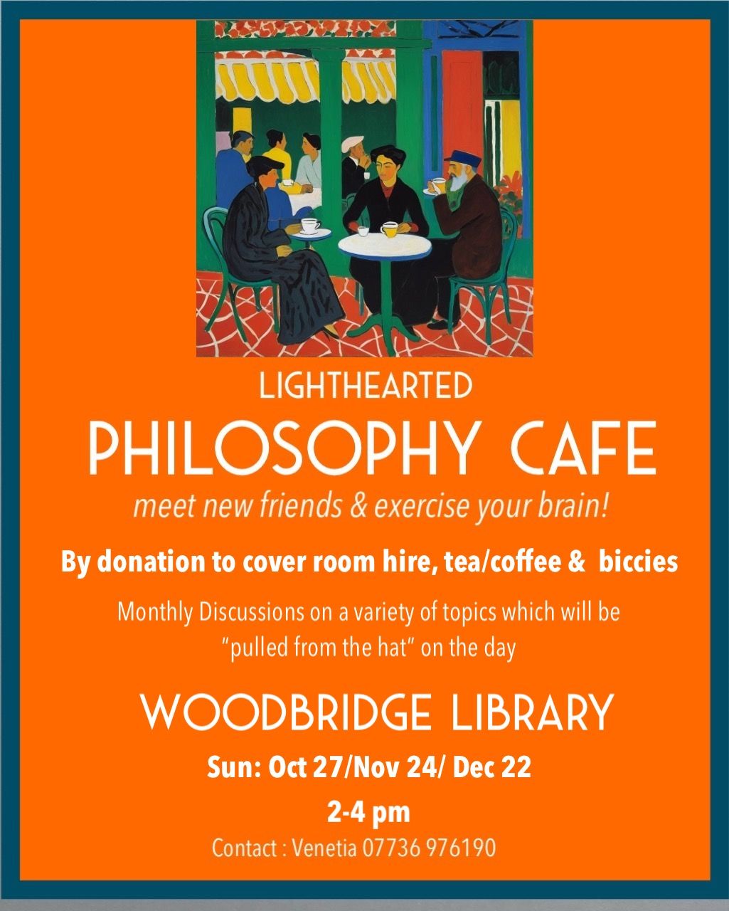 Lighthearted Philosophy Cafe (By donation)