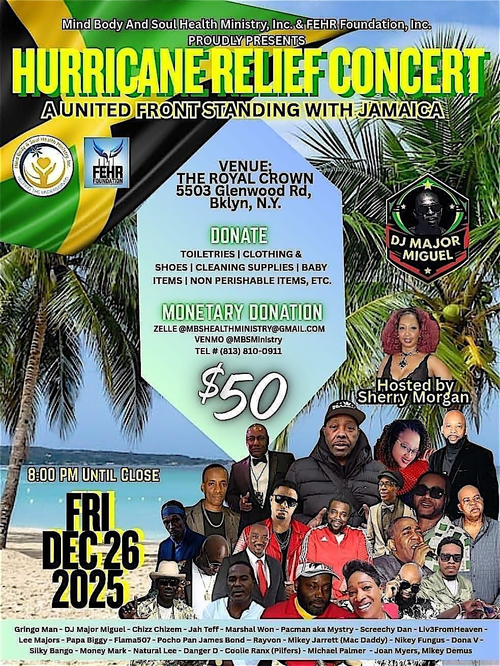 Hurricane Relief Concert - Unite for Jamaica
