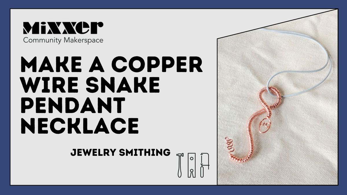 Make a Copper Wire Snake Pendant Necklace