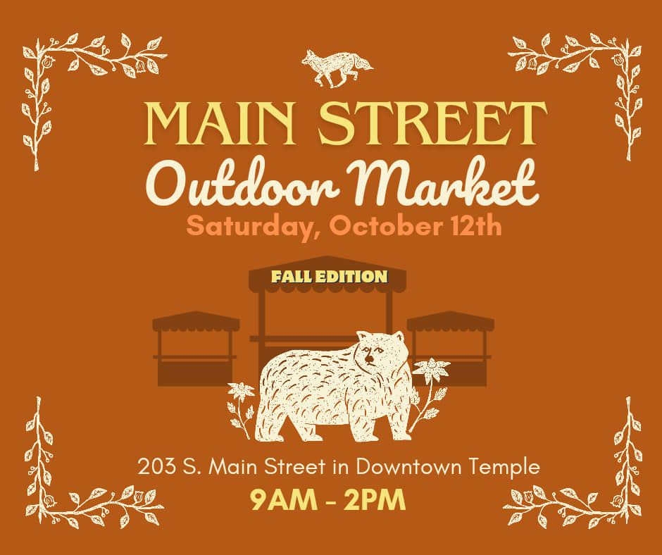 Oct 12th MAIN STREET OUTDOOR MARKET \ud83c\udf83