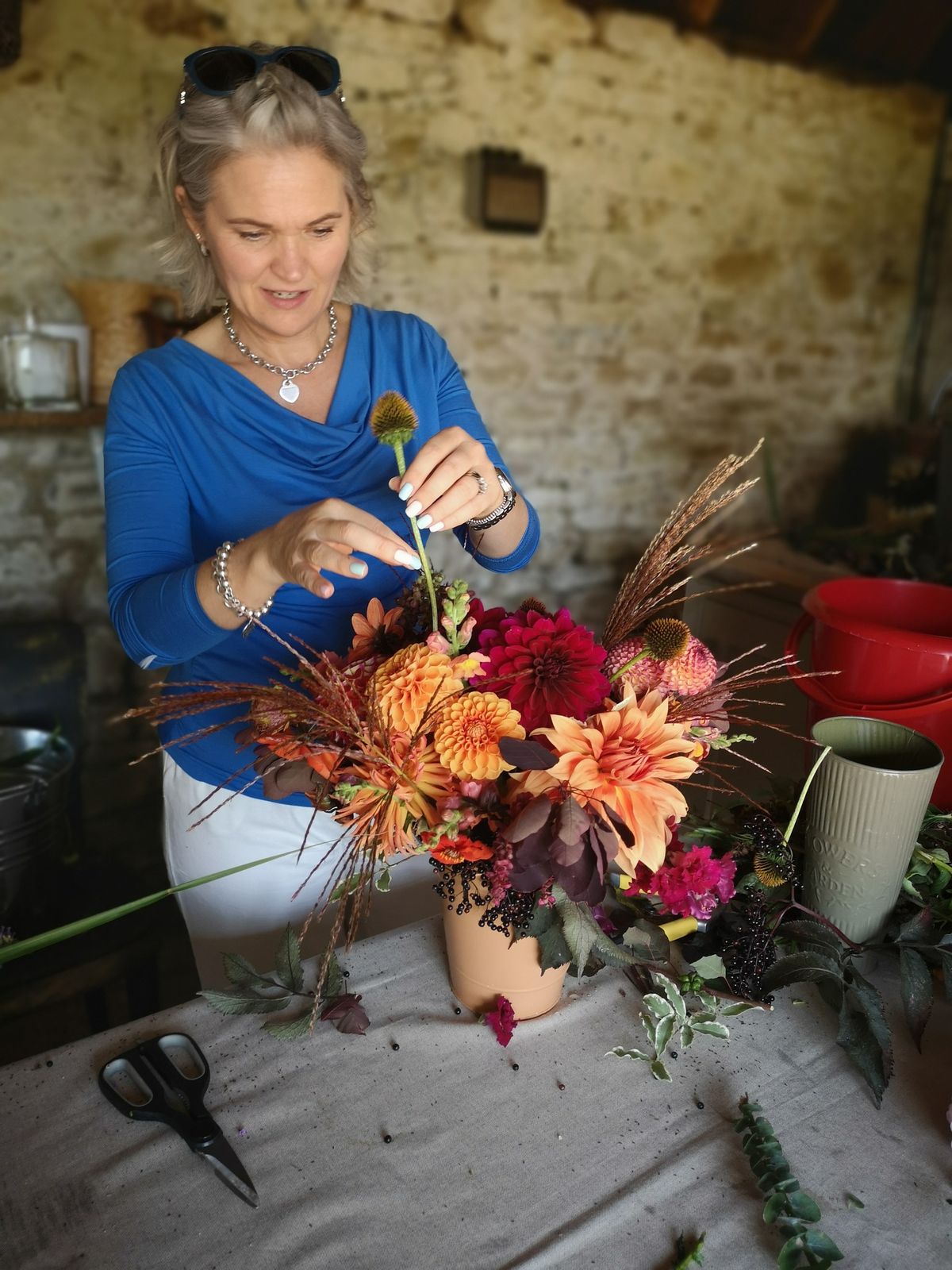 Eco Vase arrangement workshop