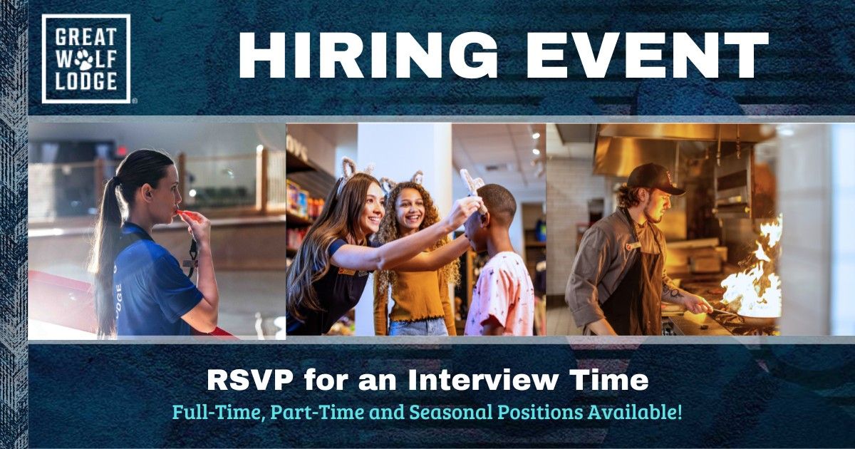 Great Wolf Lodge Traverse City Lifeguard Hiring Event