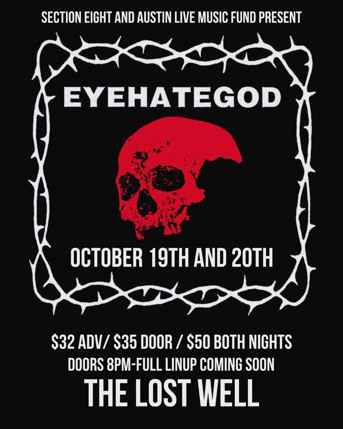 EYEHATEGOD (night 2), Peace Decay, Dewormer, G\u00f8rger and Kuru