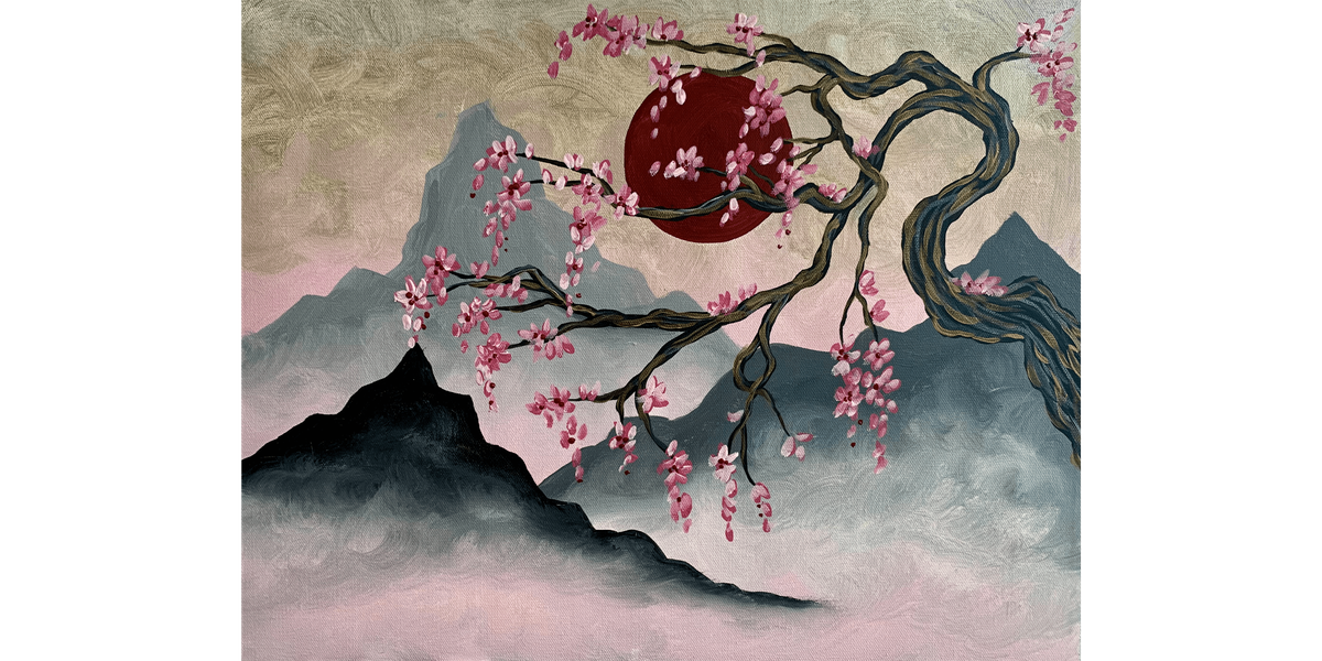 Shimmering Cherry Blossoms - Paint and Sip in Tyler | Classpop!\u2122