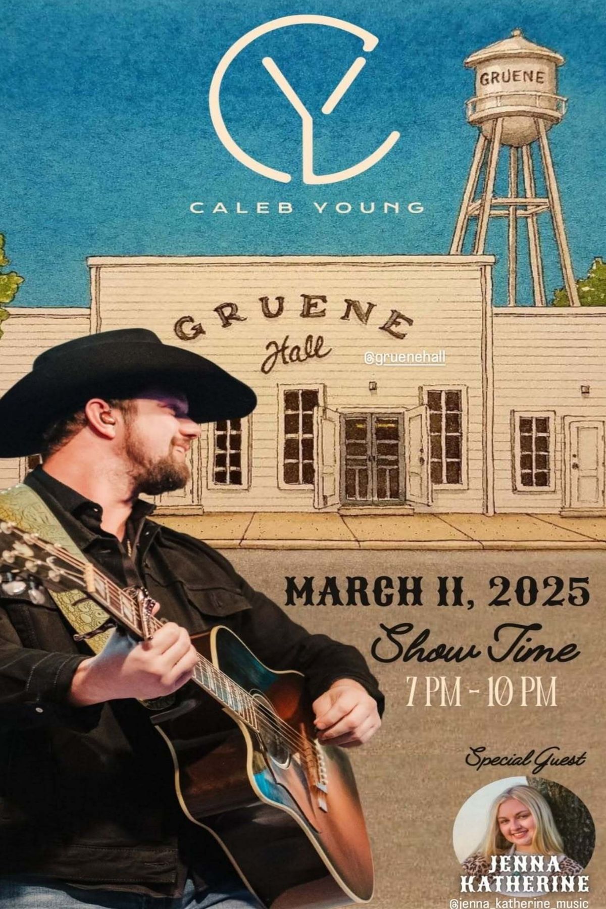 Caleb Young w\/Special Guest Jenna Katherine @ Gruene Hall