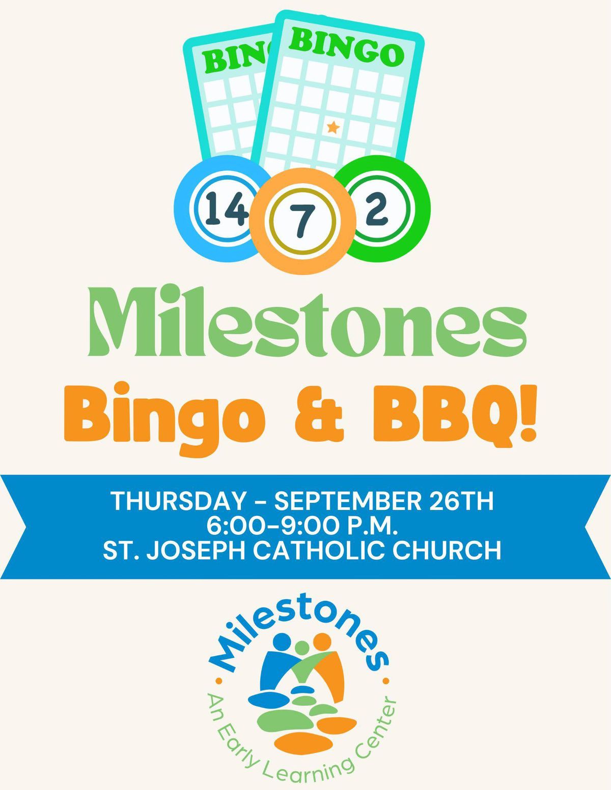 Milestones BINGO Fundraiser