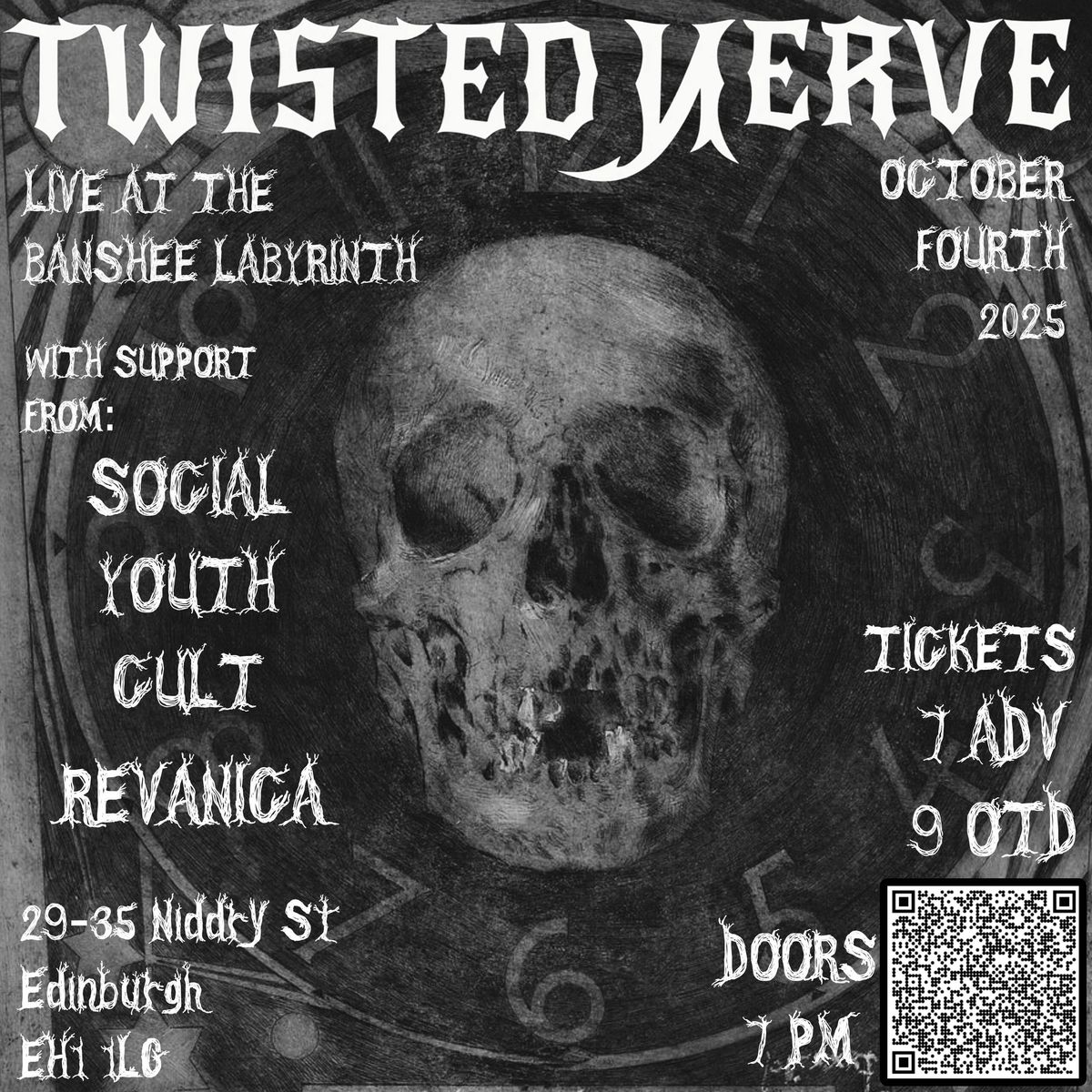 Twisted Nerve + Social Youth Cult + Revanica @ Banshee's Labyrinth, Edinburgh