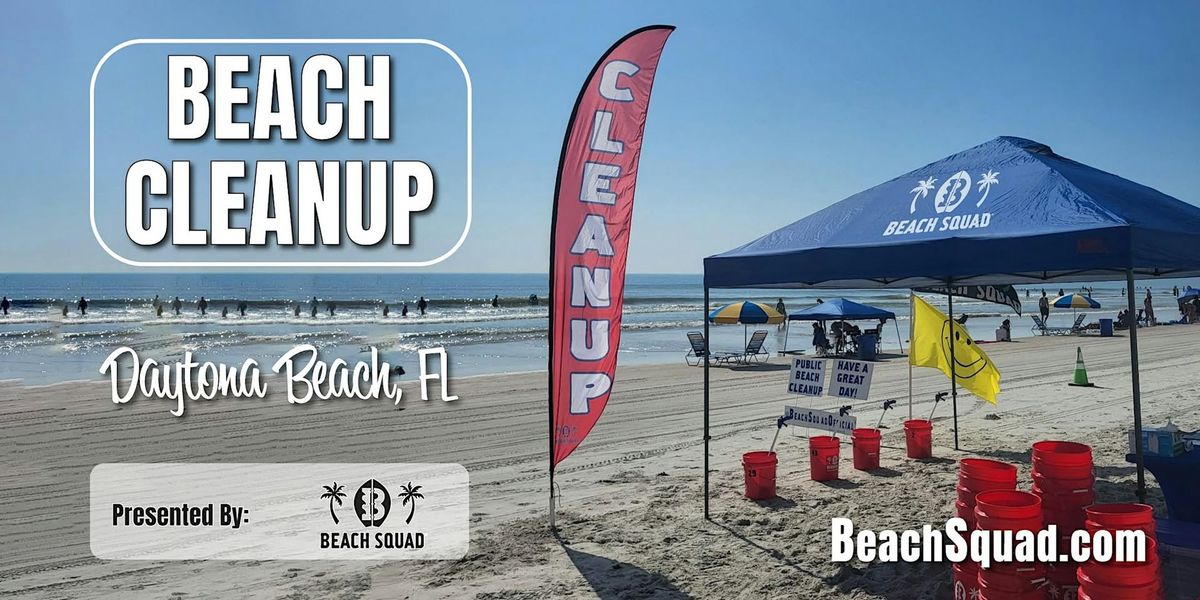 Beach Cleanup - MARCH 23, 2025 - Daytona Beach, FL - (Beach Squad)