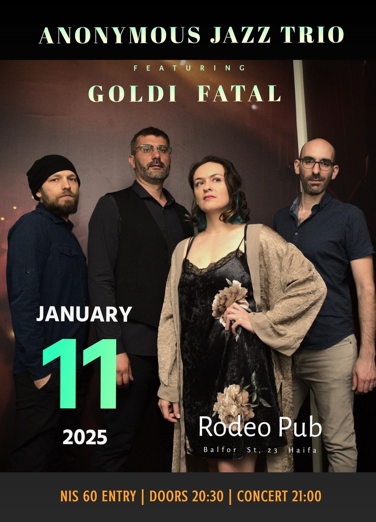 Jazz Night by Goldi & Anonymous | Rodeo Haifa | 11 January