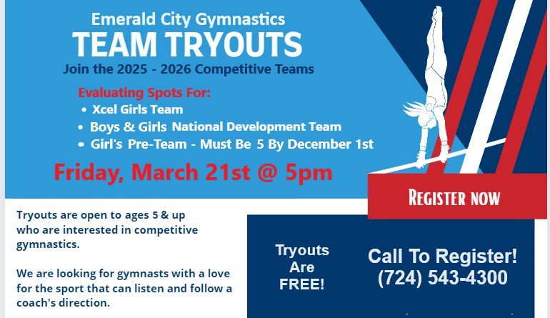 2025 - 2026 Competitive Team Tryouts