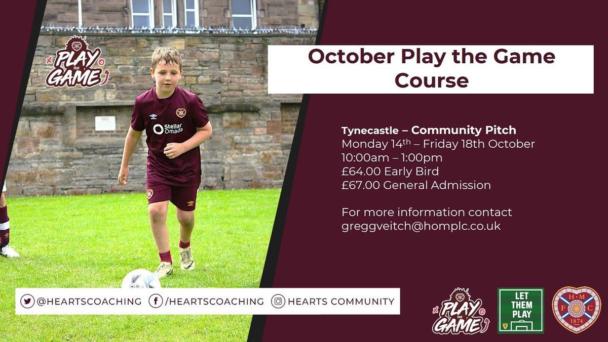 October Play the Game Course