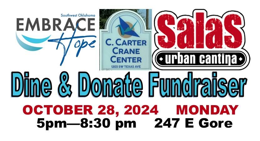 SALAS Urban Cantina~Dine for Donation to the C Carter Crane Embrace Hope Homeless Shelter