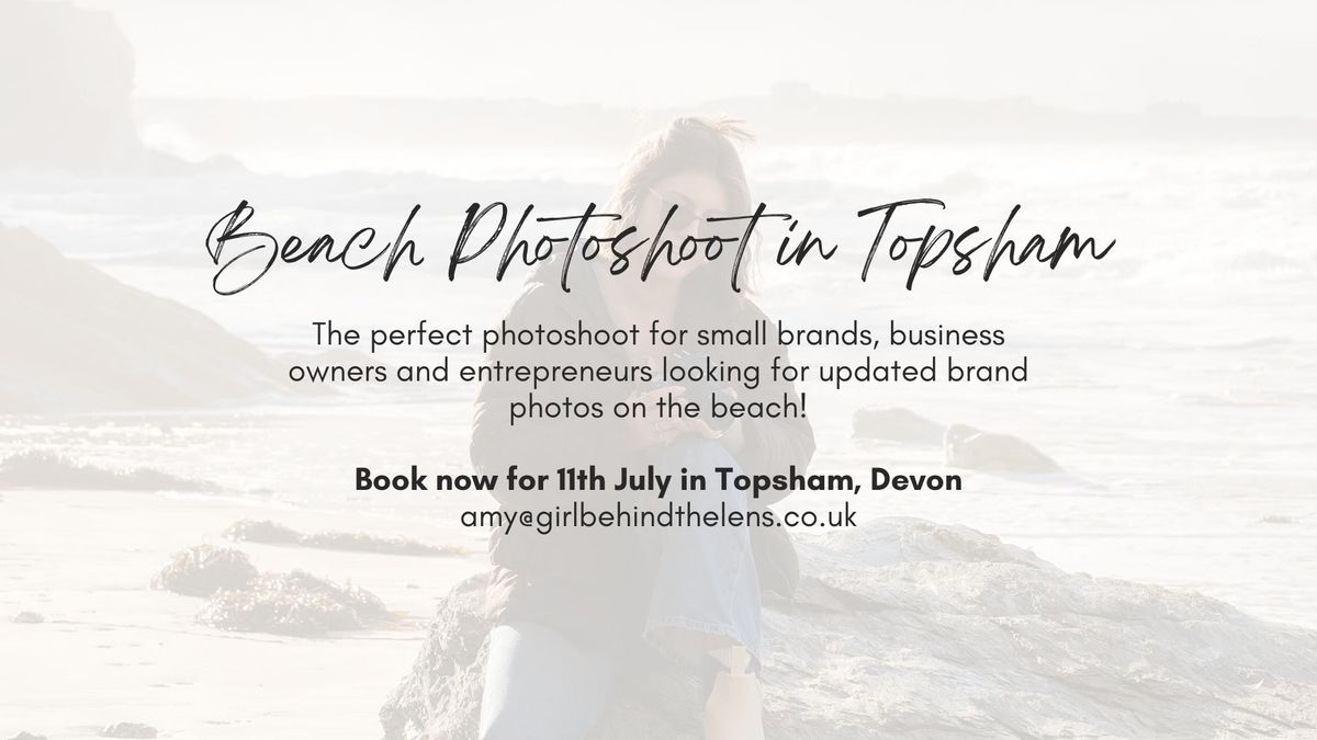 Beach Brand Shoot in Topsham, Devon