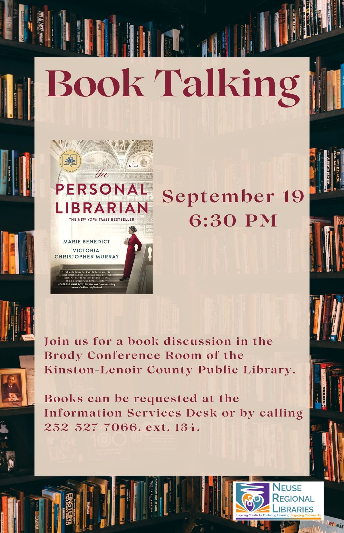 Book Talking: The Personal Librarian