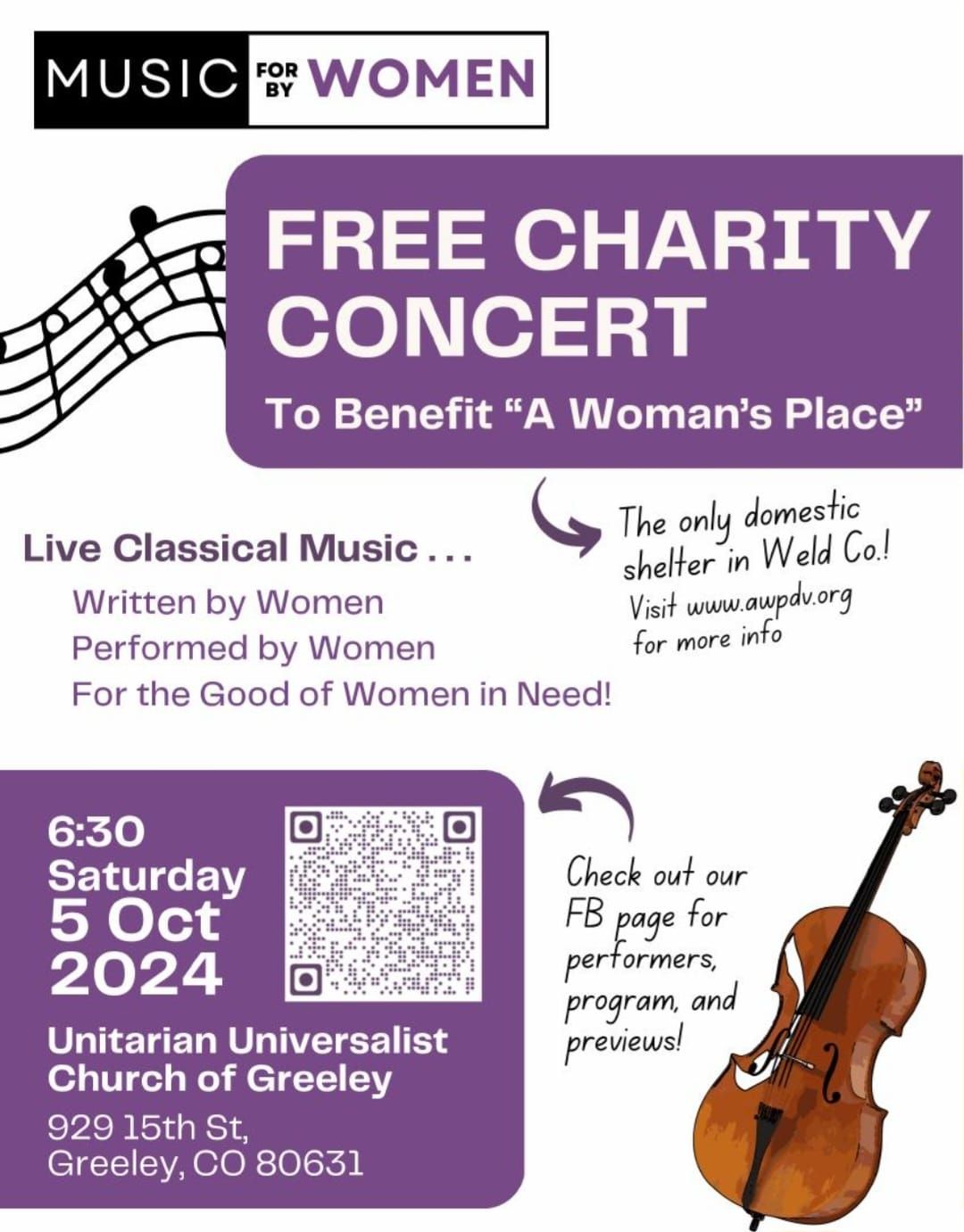 "A Woman's Place" Benefit Concert