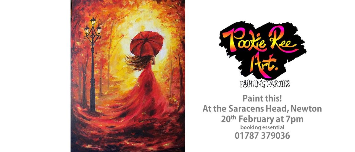 Lady in Red - Paint Night - Saracens Head CO10 0QJ