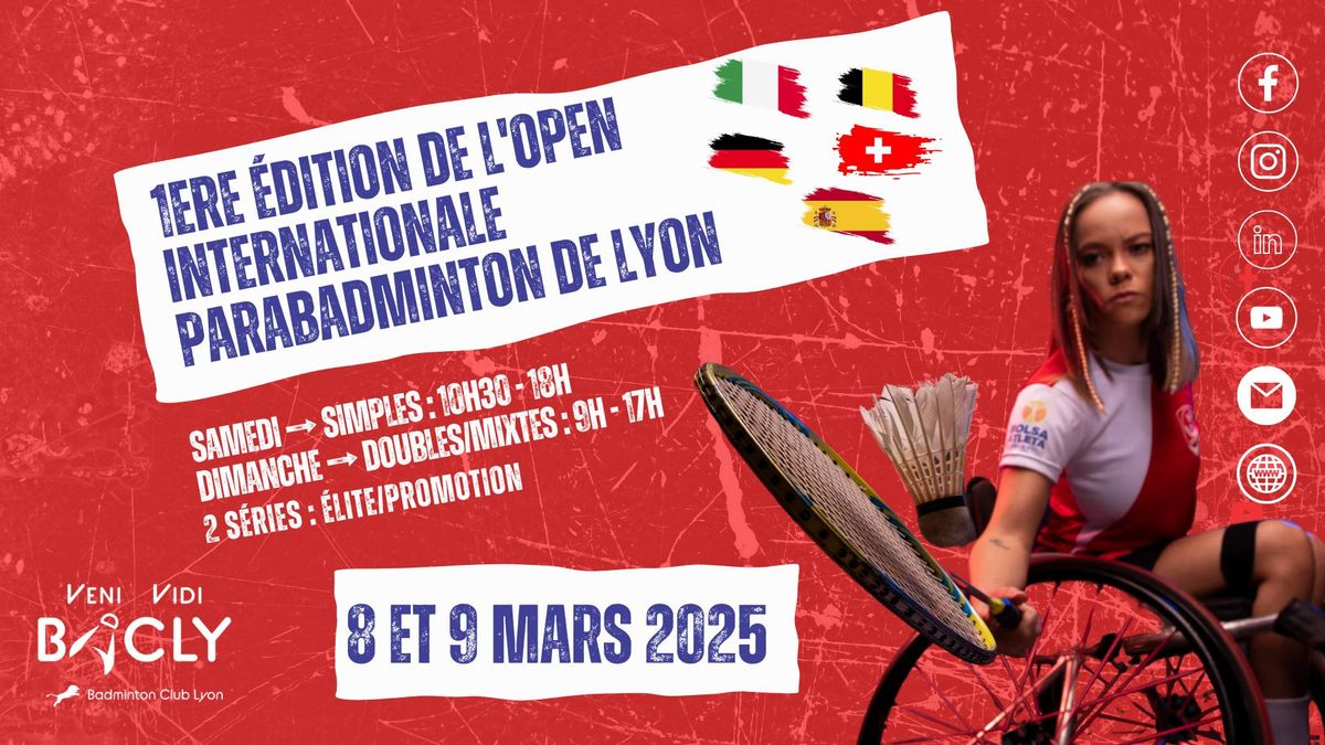 1\u00e8re \u00e9dition Internationale de l'Open ParaBadminton de Lyon