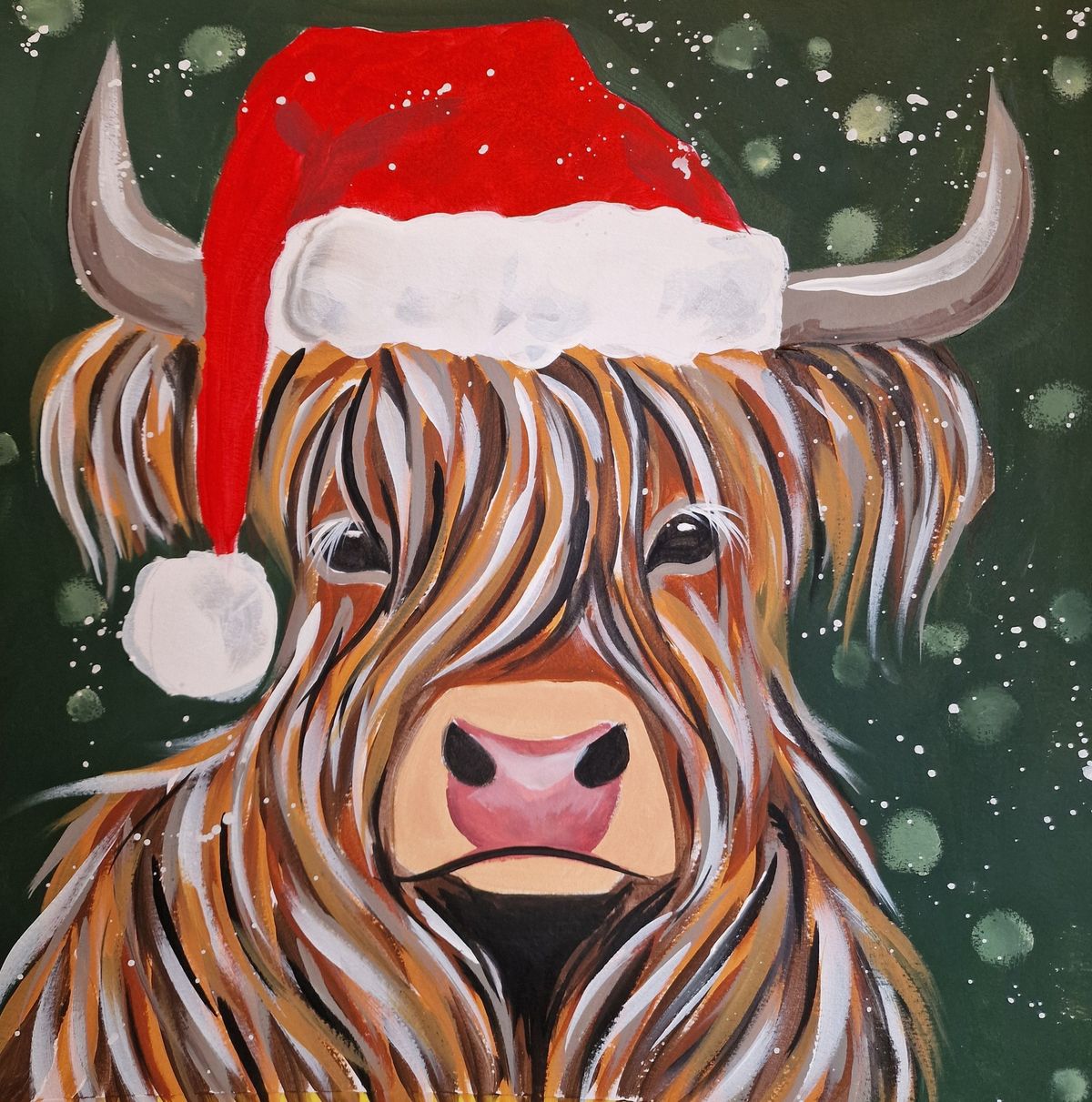 Paint & Prosecco Night - A highland Christmas at the Library, Taunton