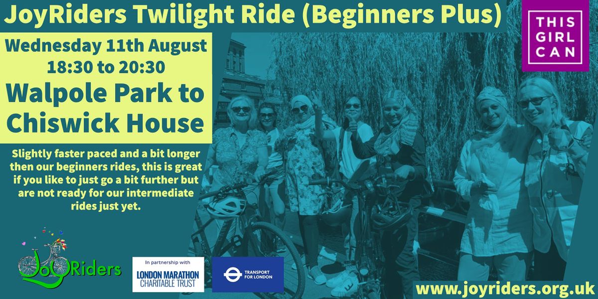 Beginner Plus Bike Ride: Walpole Park to Chiswick House