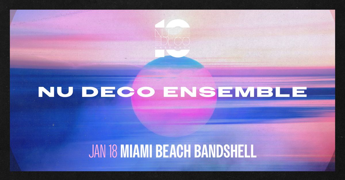 Nu Deco at the Miami Beach Bandshell