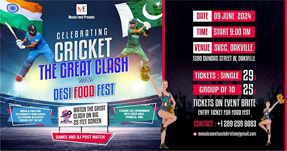 T20 World Cup & Desi Food Fest, St. Volodymyr Cultural Centre SVCC