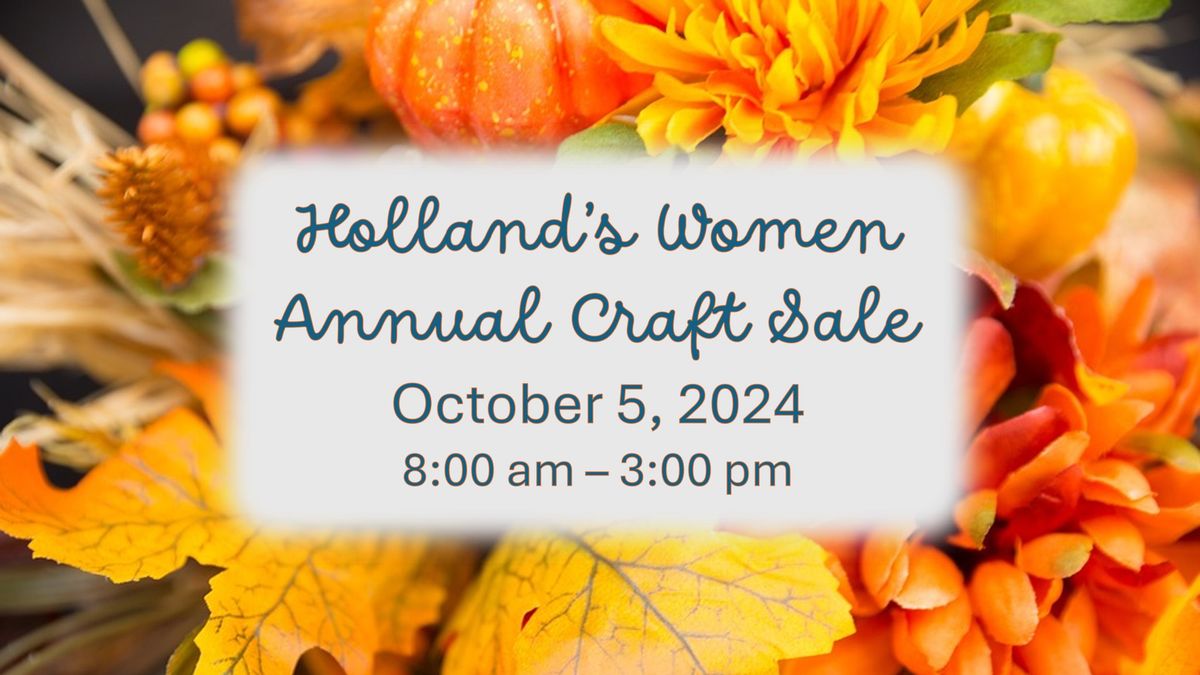 Holland's Women  Craft Sale 2024