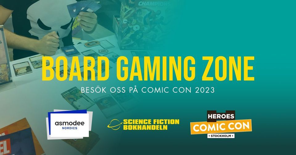 BOARD GAMING ZONE @ COMIC CON STOCKHOLM 2023