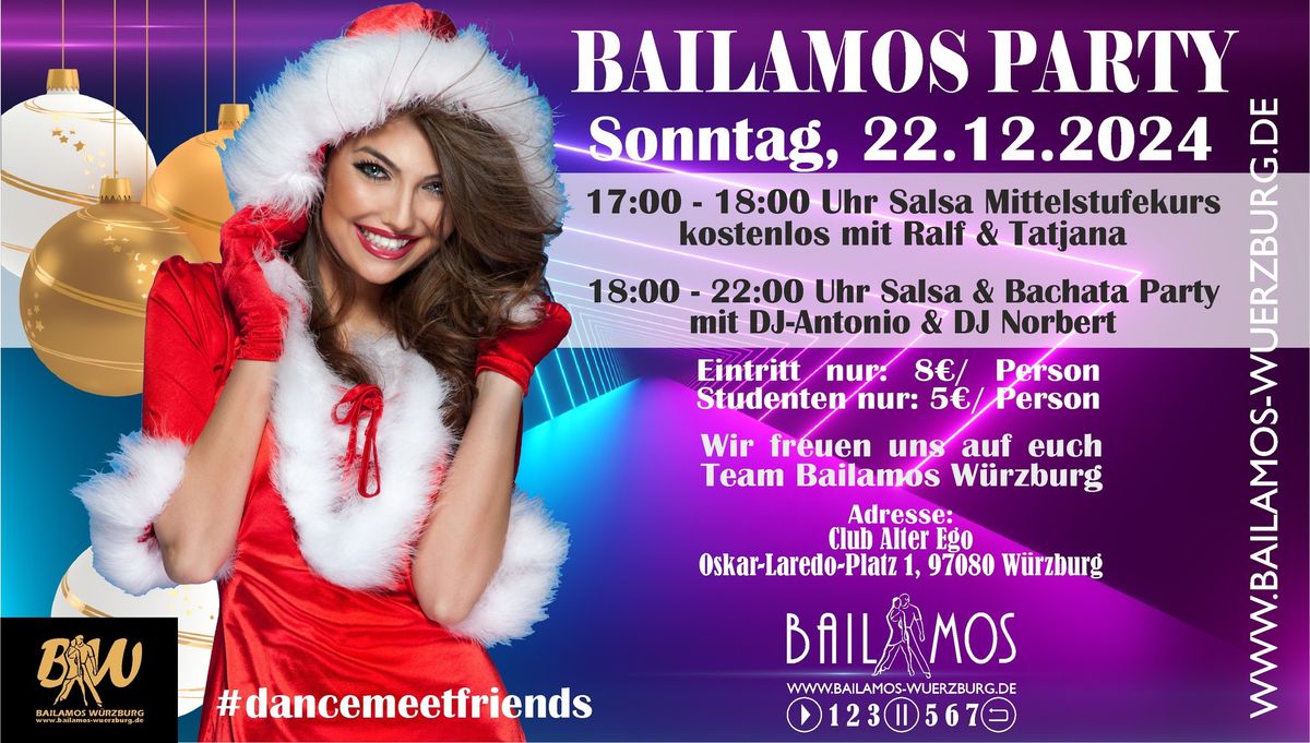 Christmas Bailamos Salsa & Bachata Party