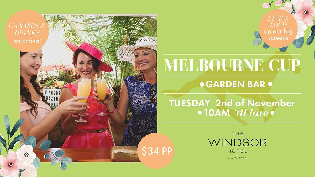 Melbourne Cup in The Garden Bar at The Windsor