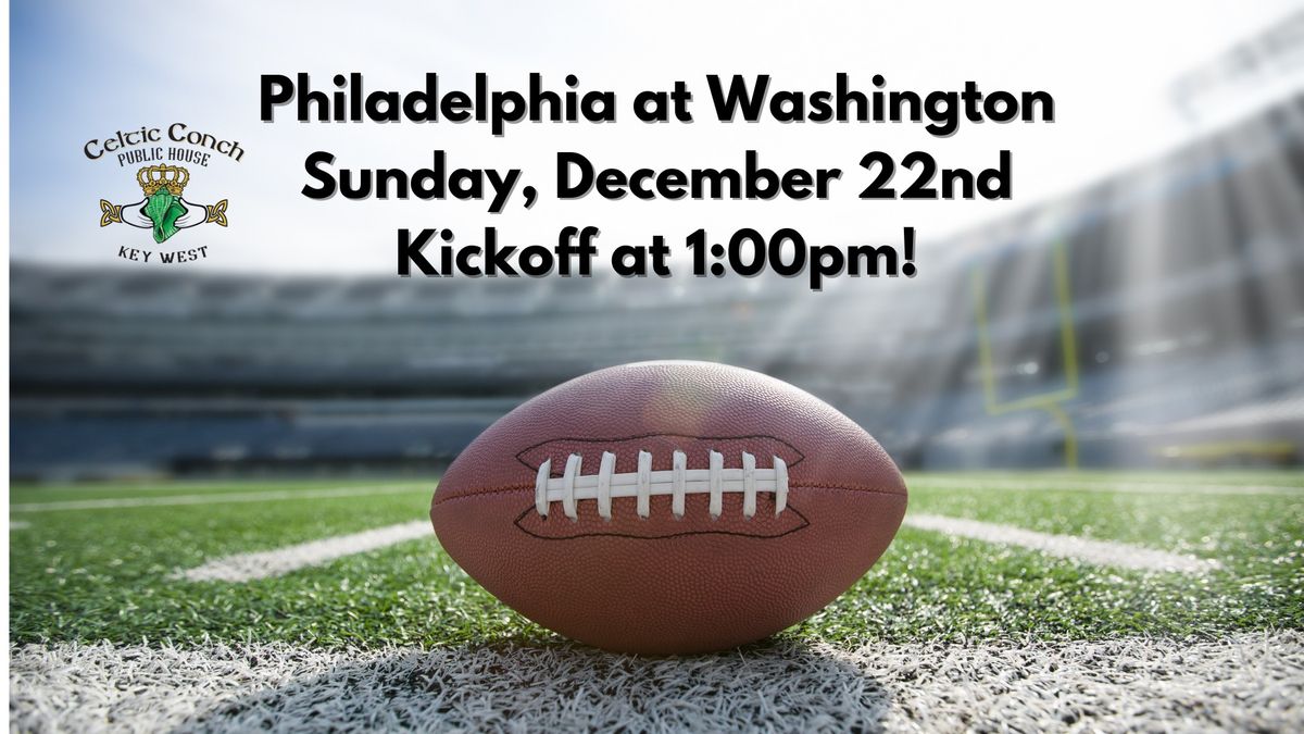 Philadelphia at Washington Football Game