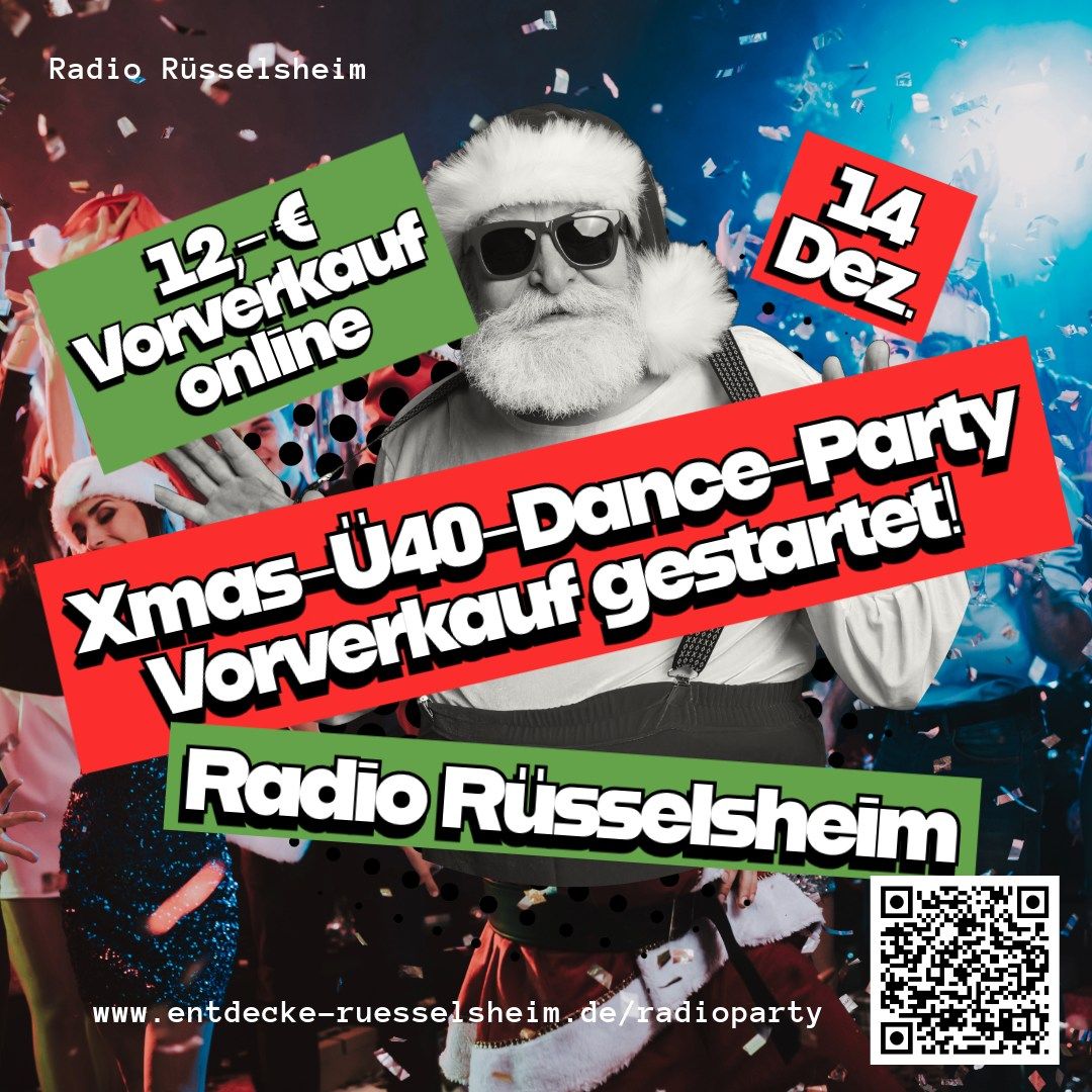 Radio R\u00fcsselsheim Xmas-\u00dc40-Dance-Party - 14.12.2024