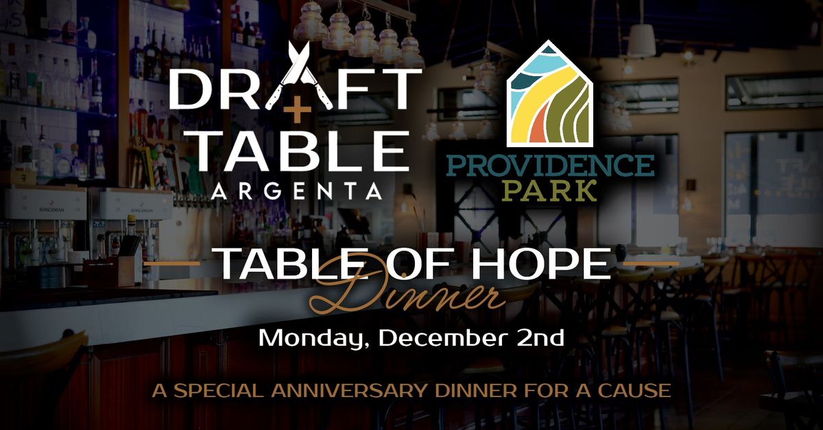 Table of Hope Dinner