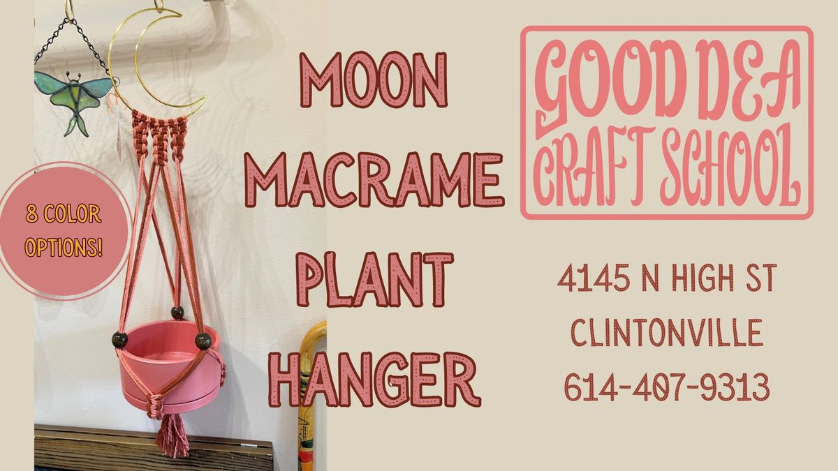 Moon Macrame Plant Hanger