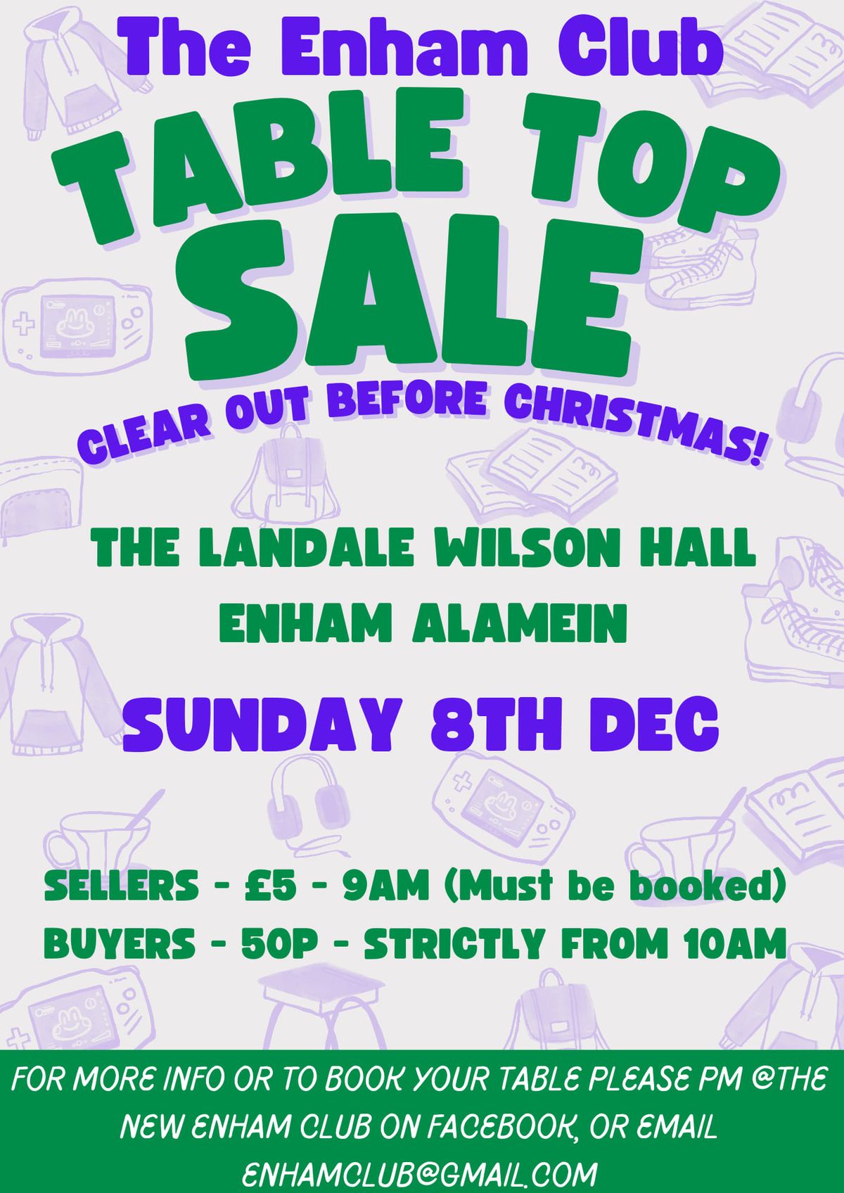 TABLE TOP SALE!