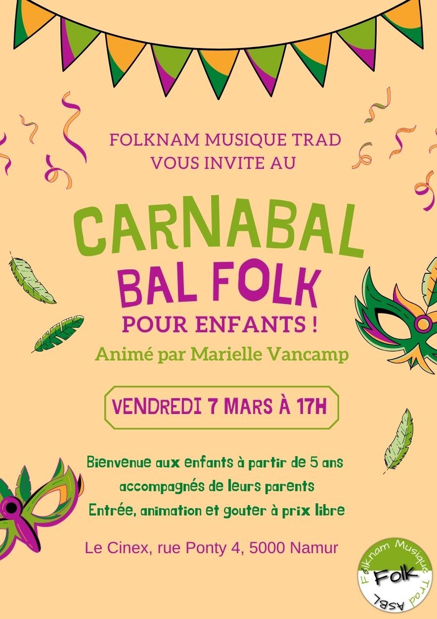 Carnabal (bal folk pour enfants) au Cinex