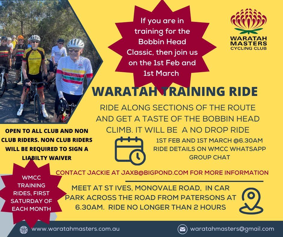 Waratahs Training Ride