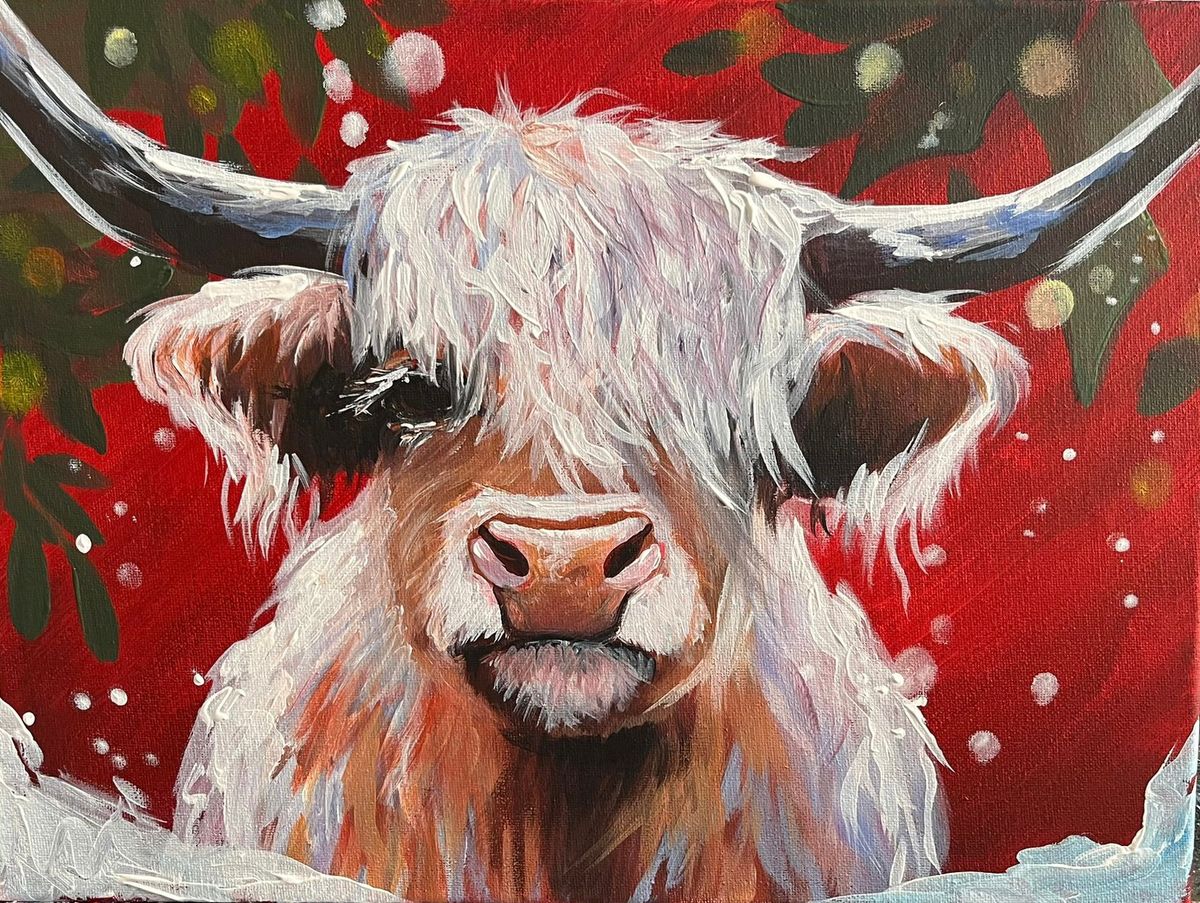 Join Brush Party to paint 'Ice Ice Angus\u2019 \u2013 at Hall & Woodhouse, Portishead