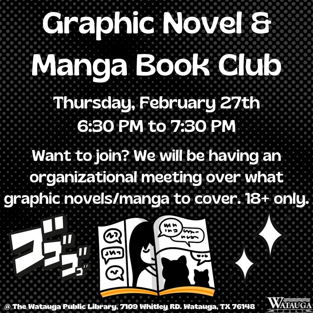 Graphic Novel and Manga Book Club for Adults