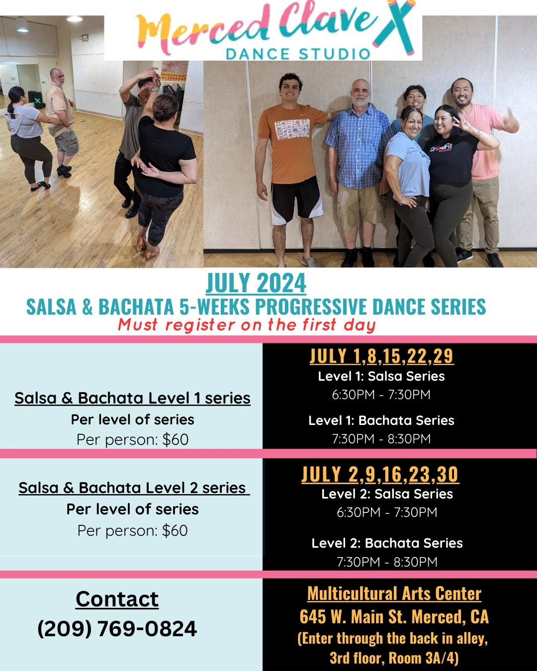 Salsa and Bachata dance classes 