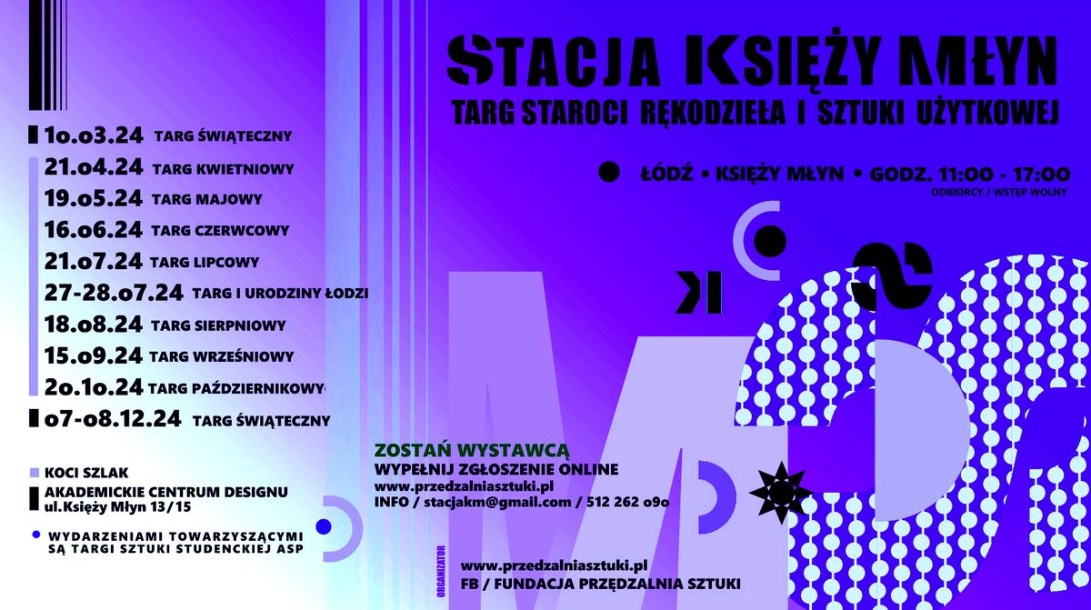 STACJA KSI\u0118\u017bY M\u0141YN- \u015aWI\u0104TECZNY TARG STAROCI, R\u0118KODZIE\u0141A I SZTUKI U\u017bYTKOWEJ 