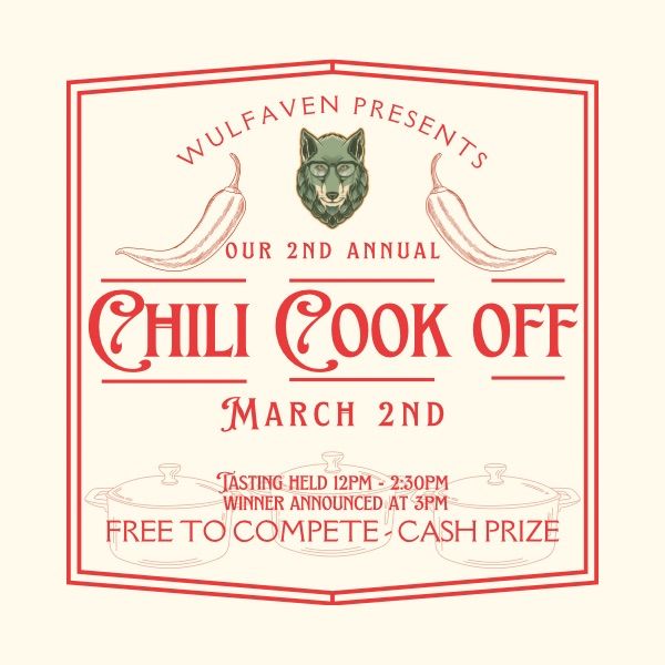 Chili Cook Off at Wulfaven Brewing