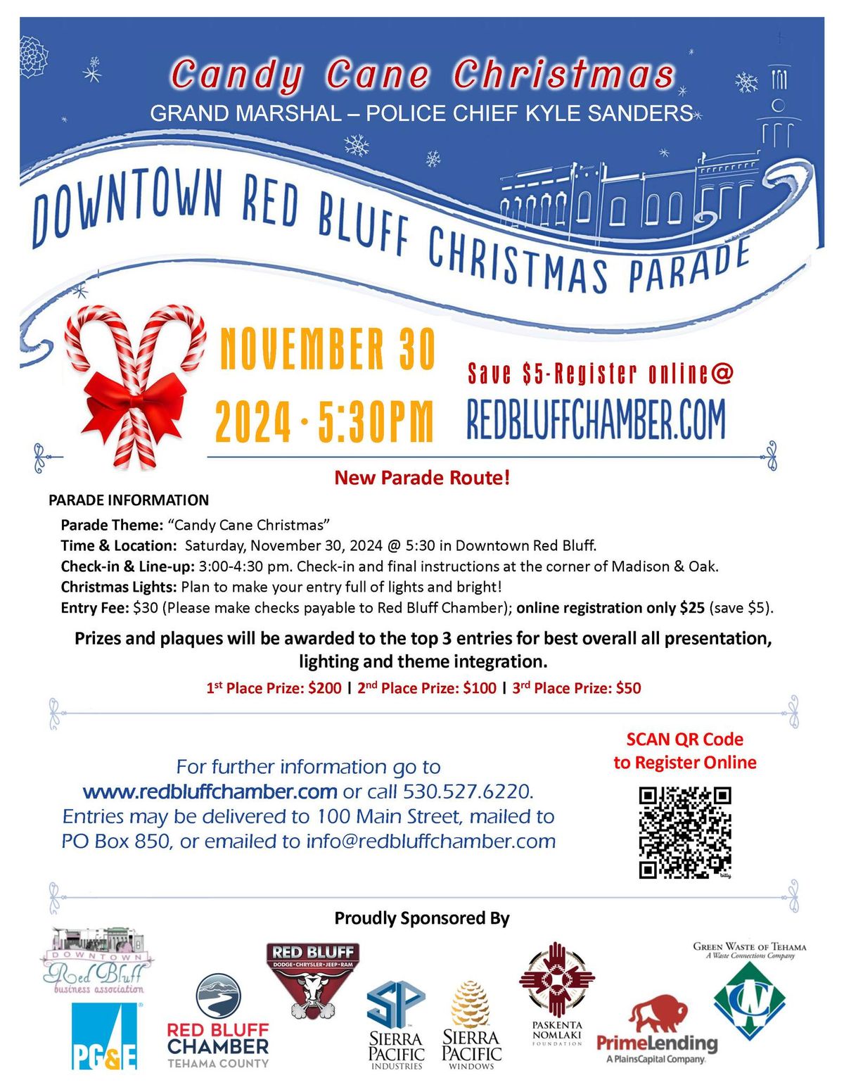 Downtown Red Bluff Christmas Parade - Candy Cane Christmas