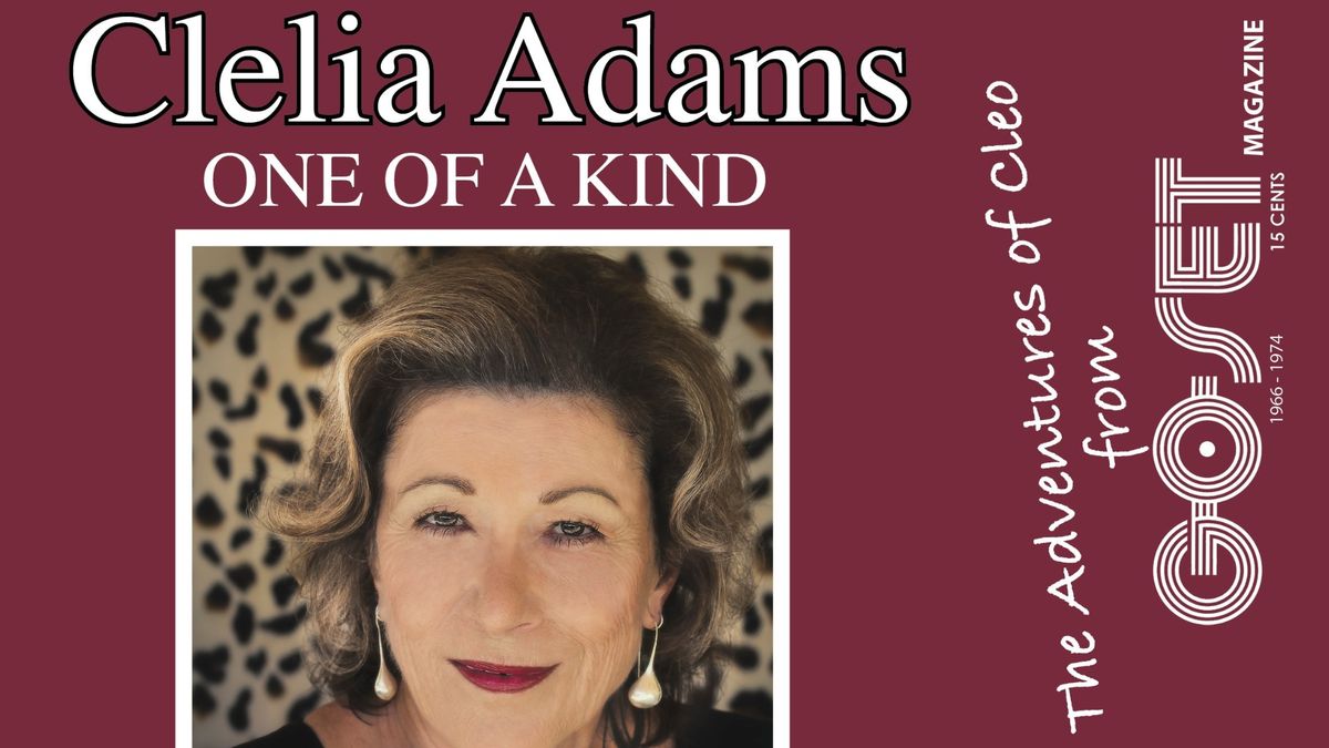 Clelia Adams Memoir Launch "One of a Kind"-The Adventures of Cleo from Go-Set Magazine