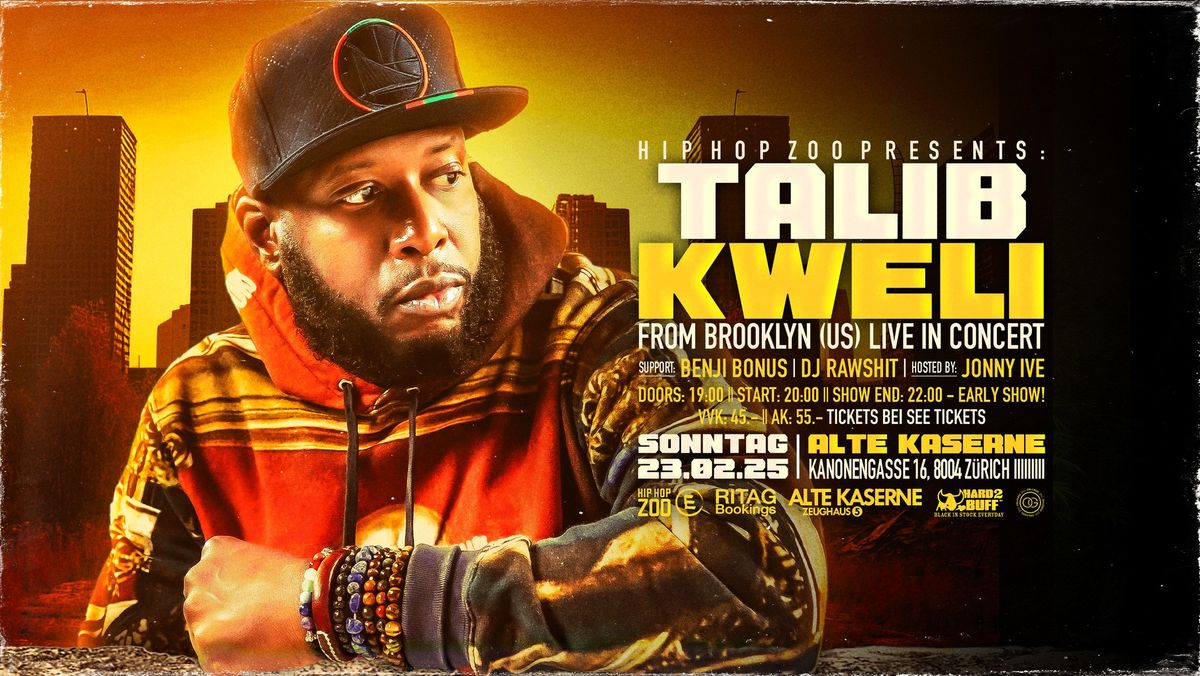 TALIB KWELI (US) live @ Alte Kaserne Z\u00fcrich