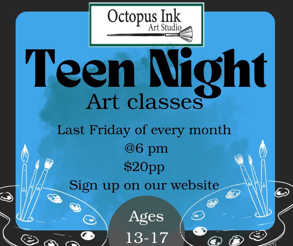 Teens only art classes 
