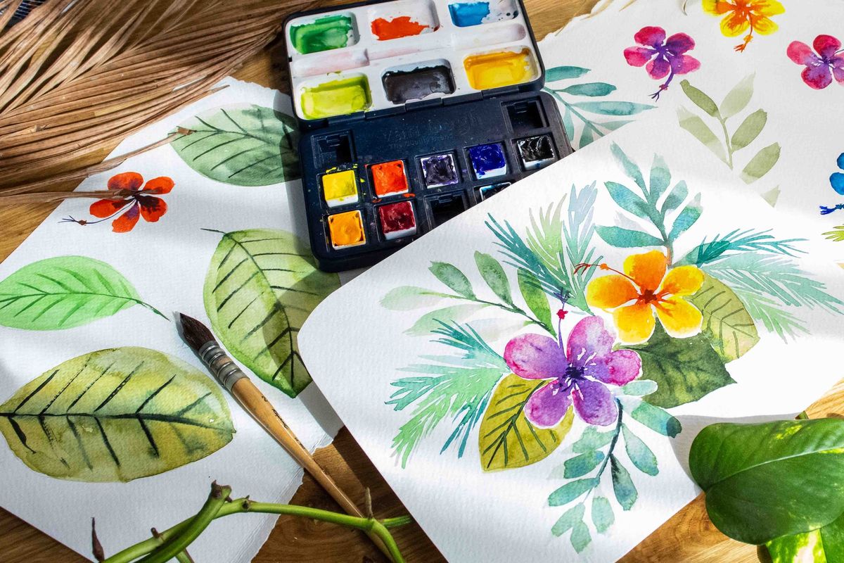 Atelier Aquarelle Theme Jungle