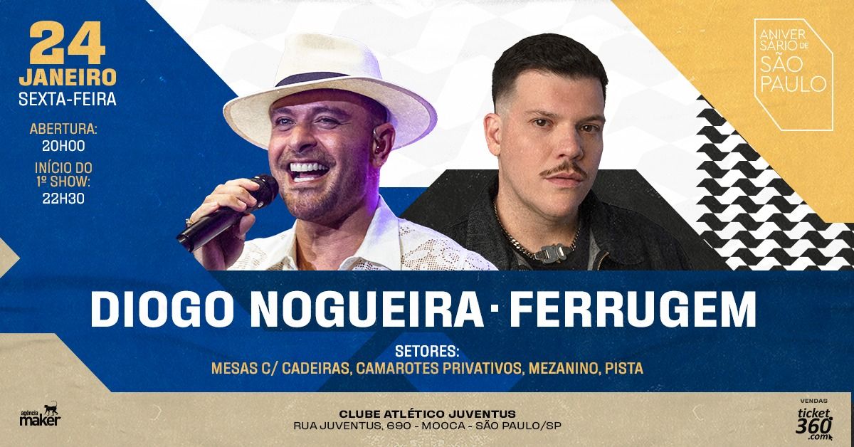 Diogo Nogueira e Ferrugem no Juventus